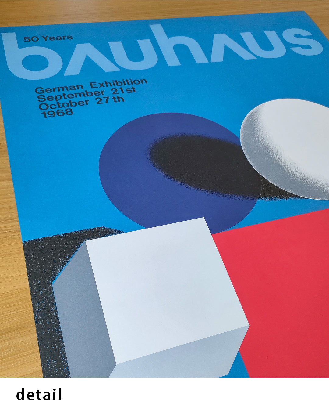 Bauhaus 50 Years Exhibition Posterポスター【Herbert Bayer│ヘルベルト・バイヤー】（76.1×50.6）