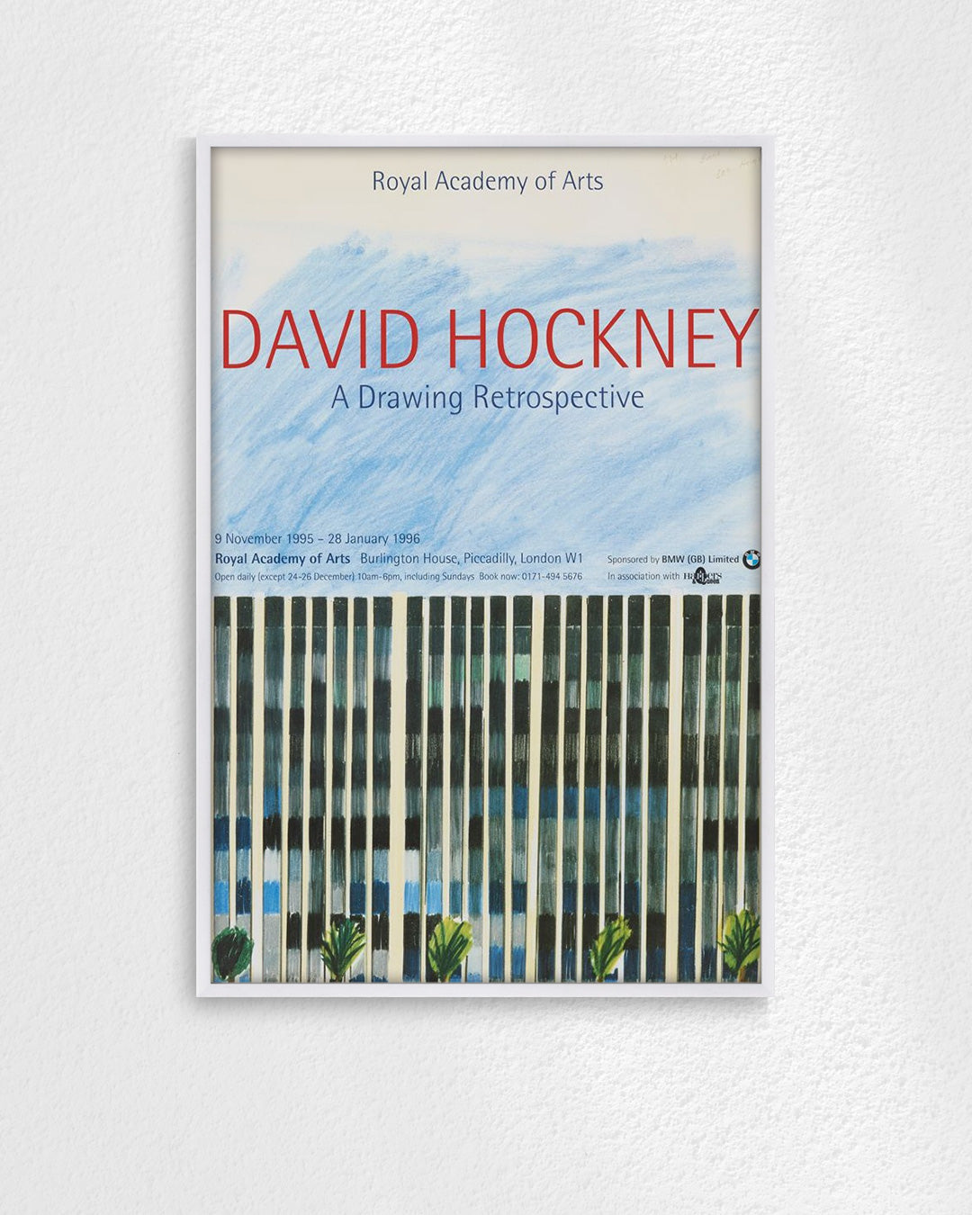 Bank Building, Los Angelesポスター【David Hockney│デヴィッド・ホックニー】（76×50.7）