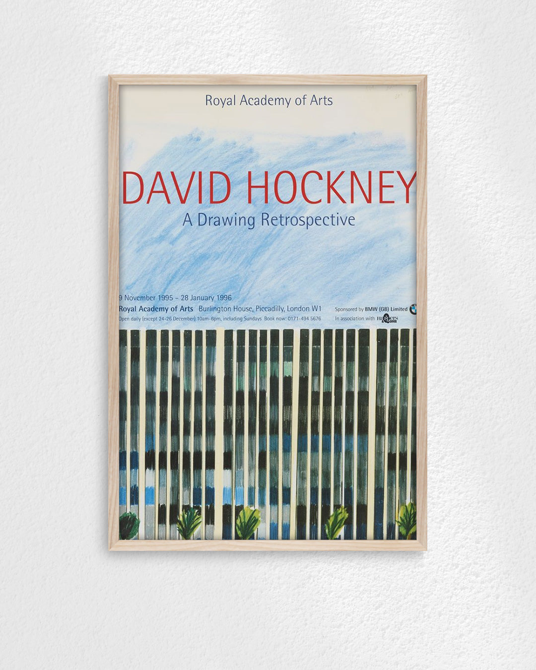 Bank Building, Los Angelesポスター【David Hockney│デヴィッド・ホックニー】（76×50.7）