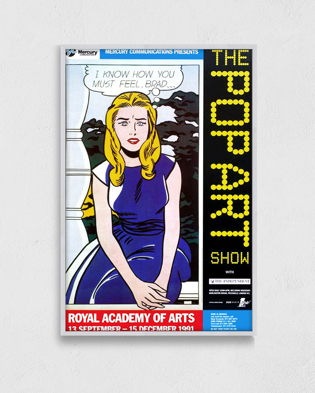 I Know How You Must Feel, Brad…ポスター【Roy Lichtenstein│ロイ