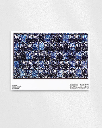 Black and Blue2021ポスター【Rashid Johnson│ラシッド・ジョンソン】（61×81.3）