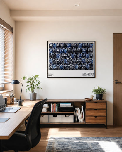 Black and Blue2021ポスター【Rashid Johnson│ラシッド・ジョンソン】（61×81.3）