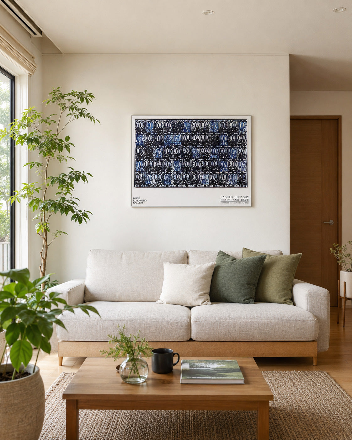 Black and Blue2021ポスター【Rashid Johnson│ラシッド・ジョンソン】（61×81.3）