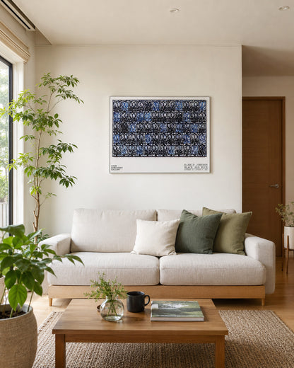 Black and Blue2021ポスター【Rashid Johnson│ラシッド・ジョンソン】（61×81.3）