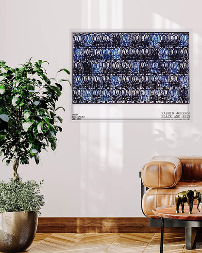 Black and Blue2021ポスター【Rashid Johnson│ラシッド・ジョンソン】（61×81.3）