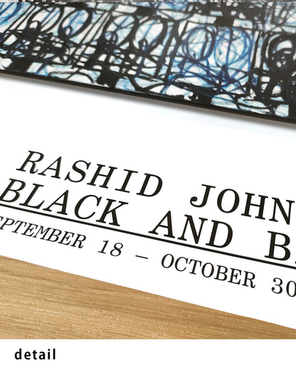 Black and Blue2021ポスター【Rashid Johnson│ラシッド・ジョンソン】（61×81.3）