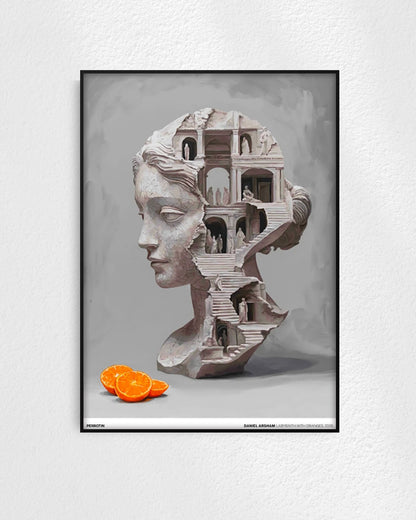 Labyrinth with Orangesポスター【Daniel Arsham│ダニエル・アーシャム】（70×50）