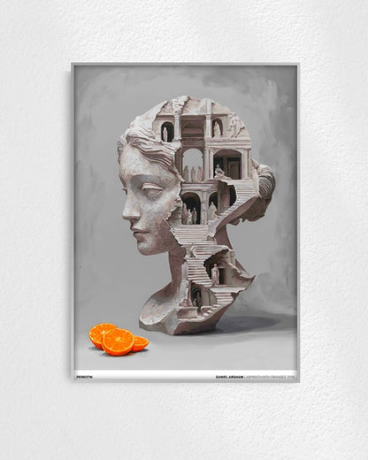 Labyrinth with Orangesポスター【Daniel Arsham│ダニエル・アーシャム】（70×50）