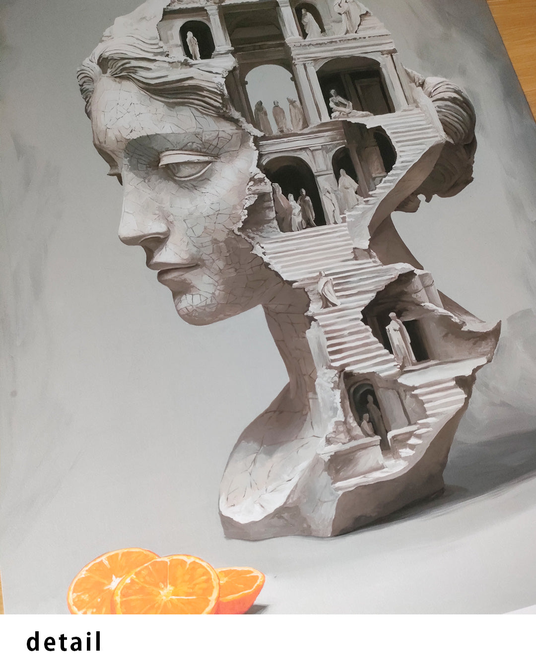 Labyrinth with Orangesポスター【Daniel Arsham│ダニエル・アーシャム】（70×50）