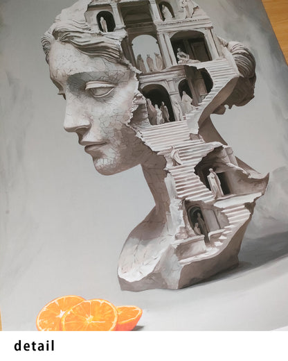 Labyrinth with Orangesポスター【Daniel Arsham│ダニエル・アーシャム】（70×50）