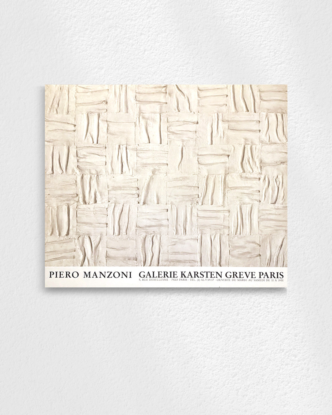 Galerie Karsten Greve Paris Exhibition Poster (1992)ポスター【Piero Manzoni│ピエロ・マンゾーニ】（67×80）
