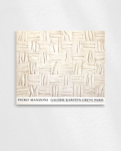 Galerie Karsten Greve Paris Exhibition Poster (1992)ポスター【Piero Manzoni│ピエロ・マンゾーニ】（67×80）