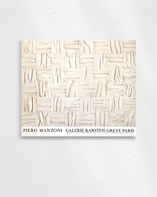 Galerie Karsten Greve Paris Exhibition Poster (1992)ポスター【Piero Manzoni│ピエロ・マンゾーニ】（67×80）