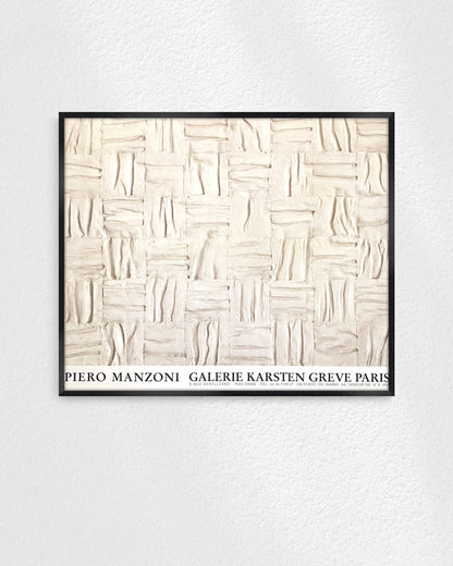 Galerie Karsten Greve Paris Exhibition Poster (1992)ポスター【Piero Manzoni│ピエロ・マンゾーニ】（67×80）