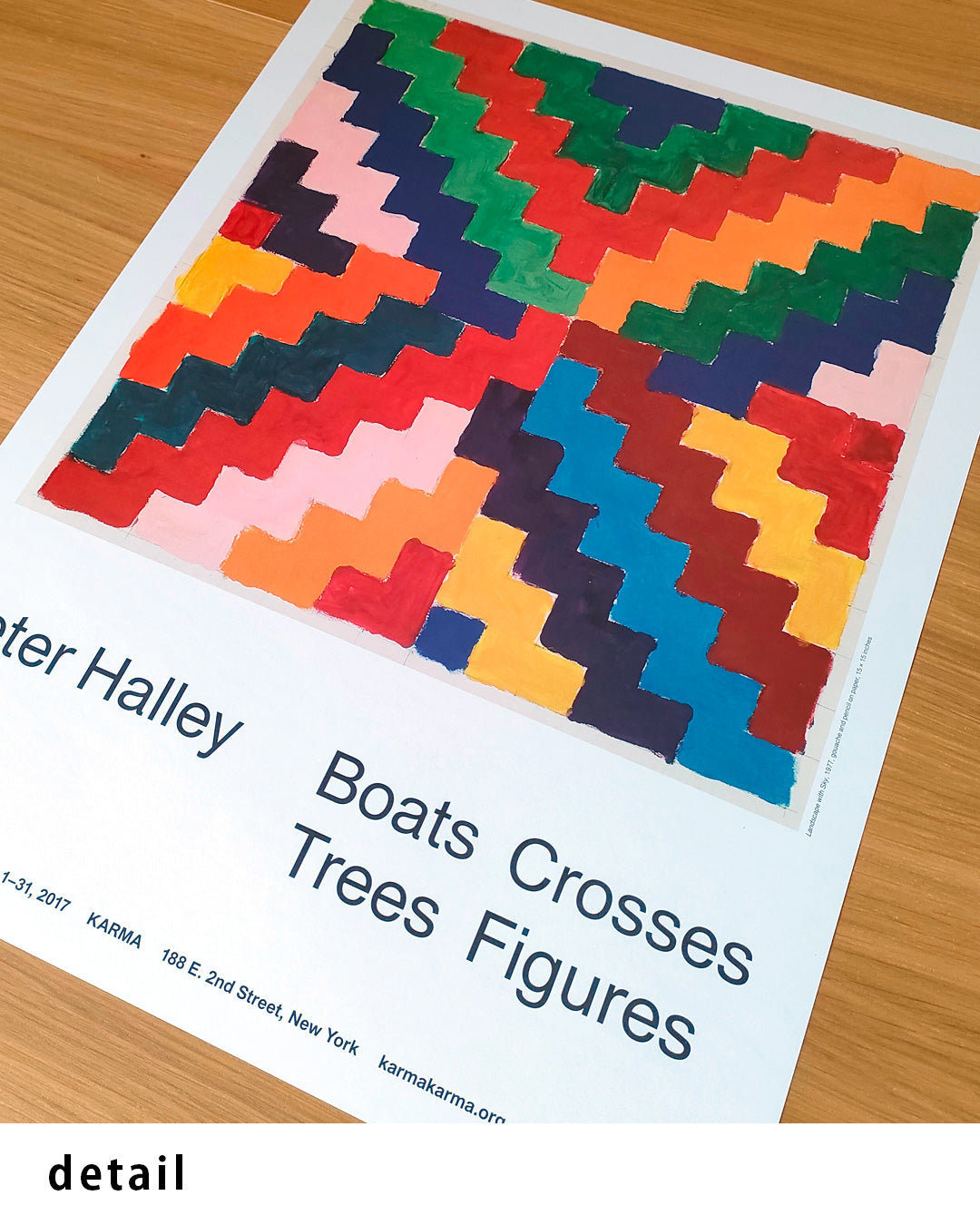 Boats Crosses Trees Figuresポスター【Peter Halley│ピーター・ハリー】（61×43.2）