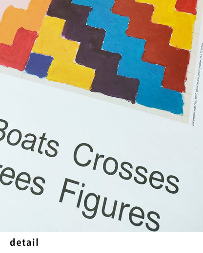 Boats Crosses Trees Figuresポスター【Peter Halley│ピーター・ハリー】（61×43.2）