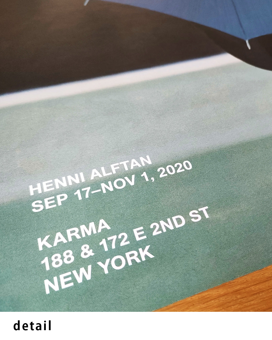 Karma New York Exhibition Poster, 2020ポスター【Henni Alftan│ヘンニ・アルフタン】（45.7×57.2）