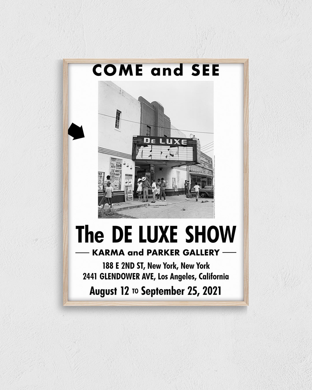 The DE LUXE SHOWポスター【Karma & Parker Gallery Exhibition│】（61×45.7）