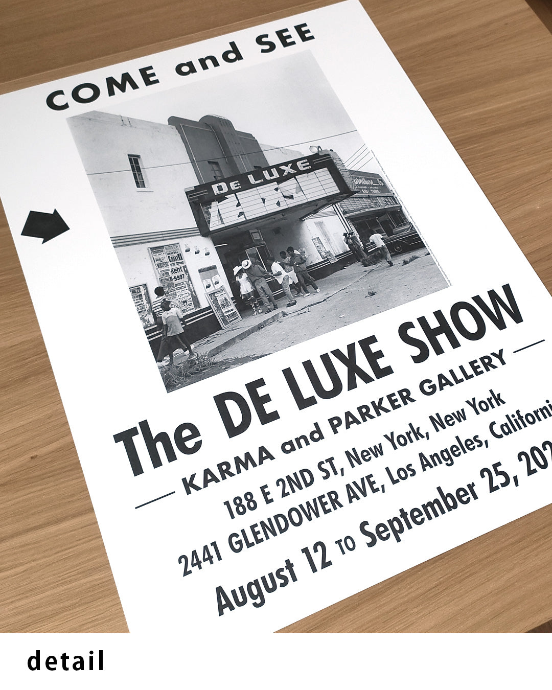 The DE LUXE SHOWポスター【Karma & Parker Gallery Exhibition│】（61×45.7）
