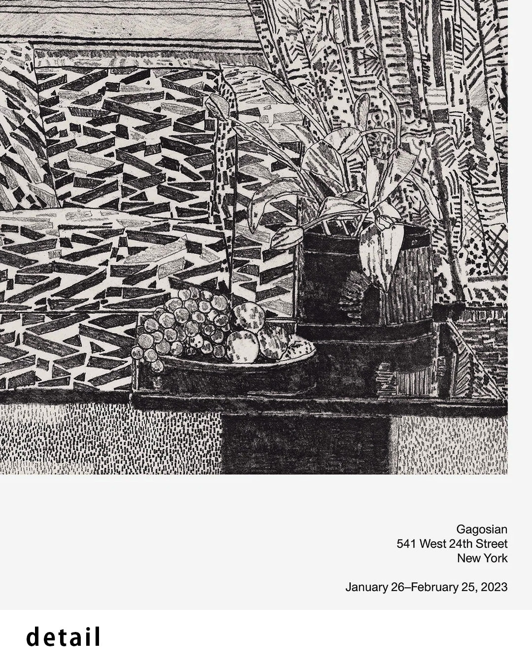 Pattern Couch Interior with Mar Vista Viewポスター【Jonas Wood│ジョナス・ウッド】（76.2×61）