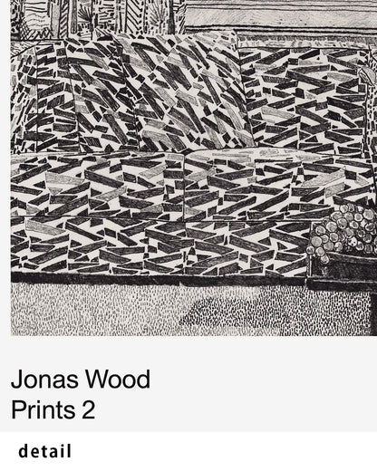 Pattern Couch Interior with Mar Vista Viewポスター【Jonas Wood│ジョナス・ウッド】（76.2×61）