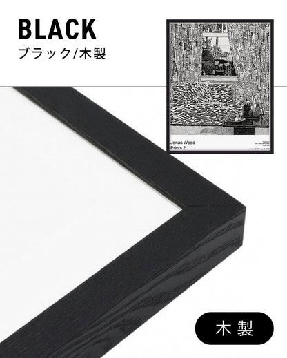 Pattern Couch Interior with Mar Vista Viewポスター【Jonas Wood│ジョナス・ウッド】（76.2×61）