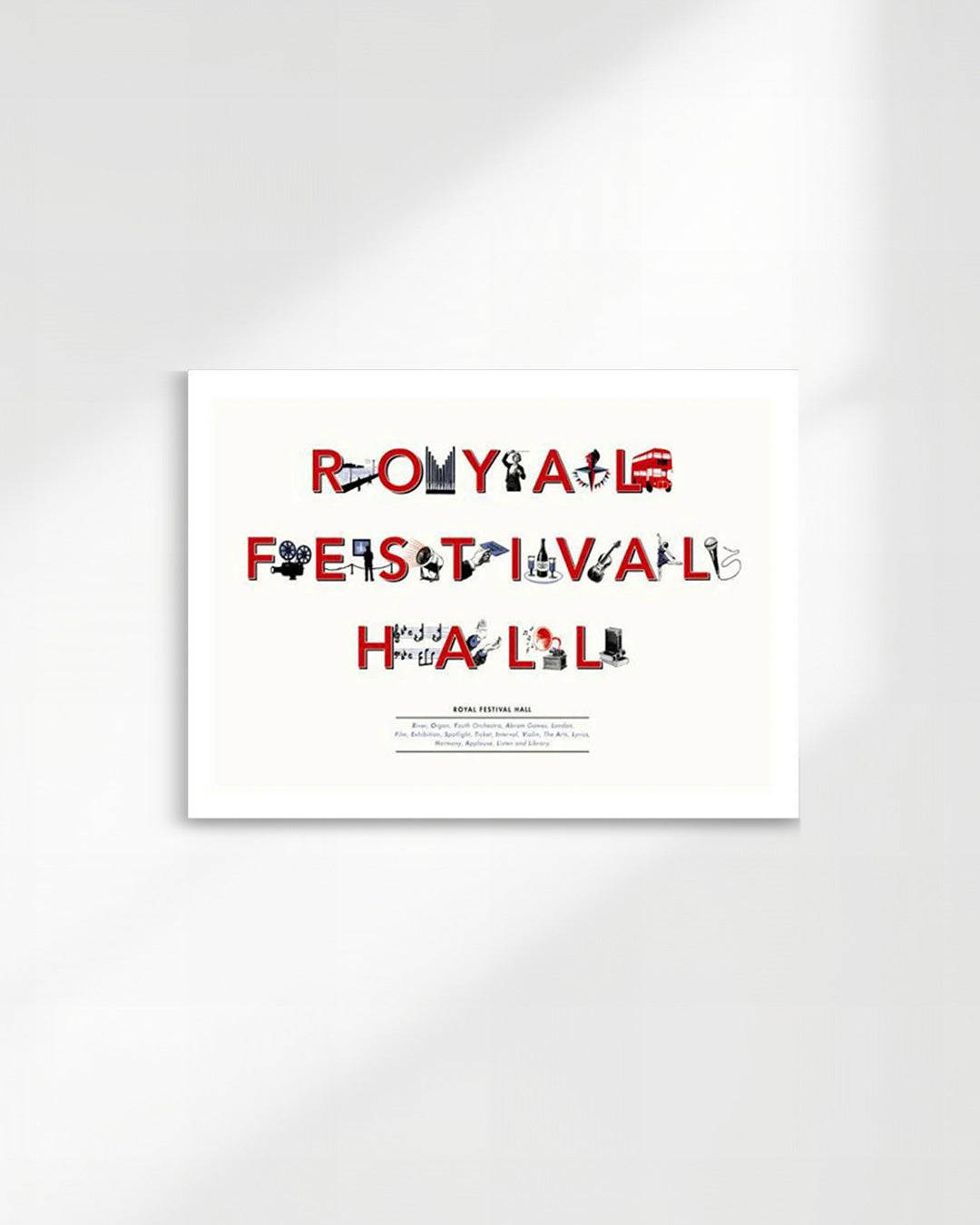 【限定100部】Royal Festival Hall Typography Print