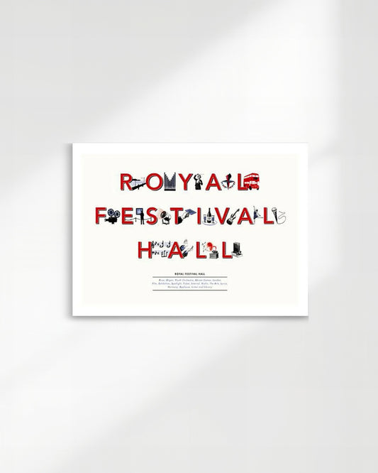 【限定100部】Royal Festival Hall Typography Print