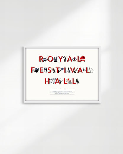 【限定100部】Royal Festival Hall Typography Print