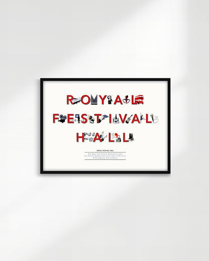 【限定100部】Royal Festival Hall Typography Print