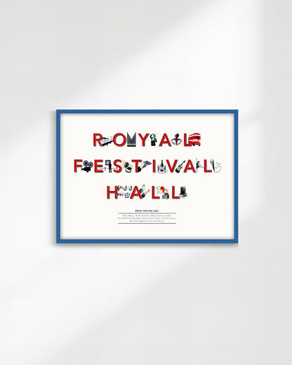 【限定100部】Royal Festival Hall Typography Print