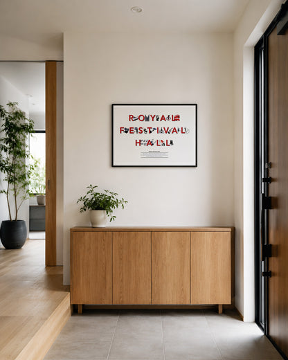 【限定100部】Royal Festival Hall Typography Print