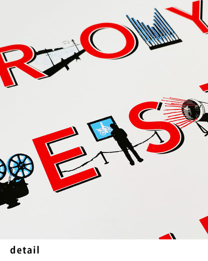 【限定100部】Royal Festival Hall Typography Print