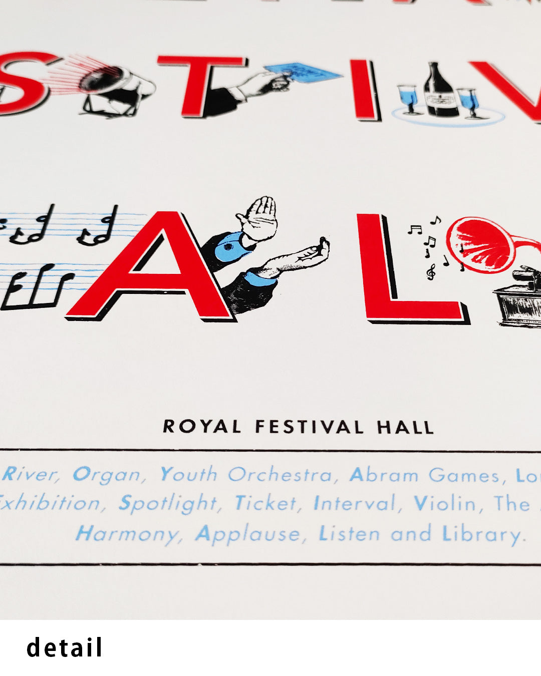 【限定100部】Royal Festival Hall Typography Print