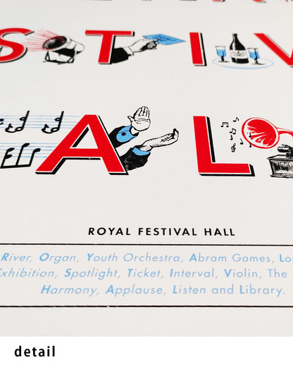 【限定100部】Royal Festival Hall Typography Print
