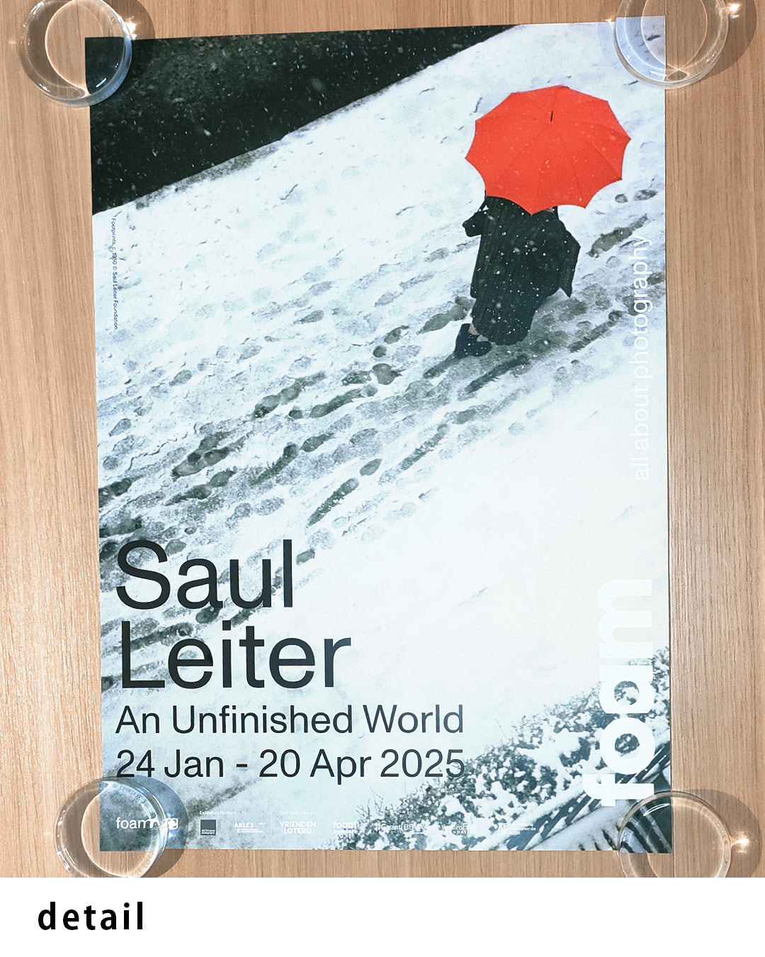 Saul Leiter ポスター An Unfinished World（Foam Amsterdam 2025）ポスター【Saul Leiter