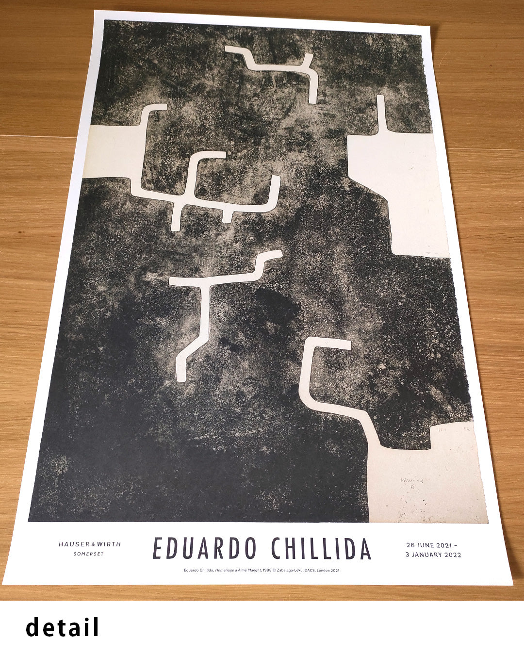 SOMERSET SHOWポスター【Eduardo Chillida│エドゥアルド・チリーダ