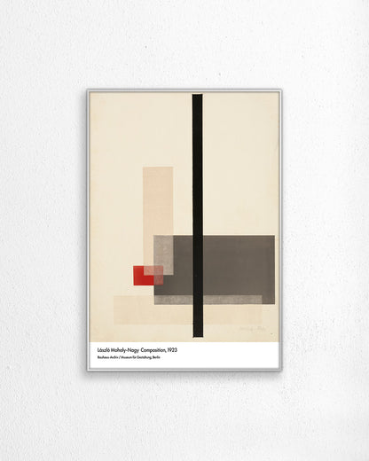 【限定セット】Composition Poster (1923)アートポスター【László Moholy-Nagy│ラースロー・モホイ＝ナジ】（100×69cm）