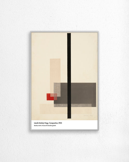 【限定セット】Composition Poster (1923)アートポスター【László Moholy-Nagy│ラースロー・モホイ＝ナジ】（100×69cm）