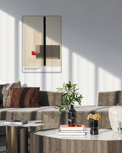【限定セット】Composition Poster (1923)アートポスター【László Moholy-Nagy│ラースロー・モホイ＝ナジ】（100×69cm）