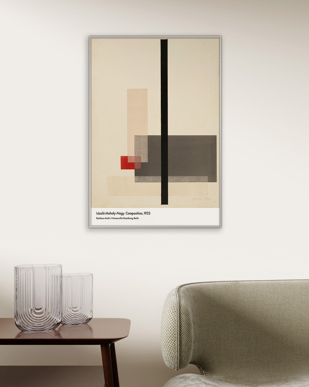 【限定セット】Composition Poster (1923)アートポスター【László Moholy-Nagy│ラースロー・モホイ＝ナジ】（100×69cm）