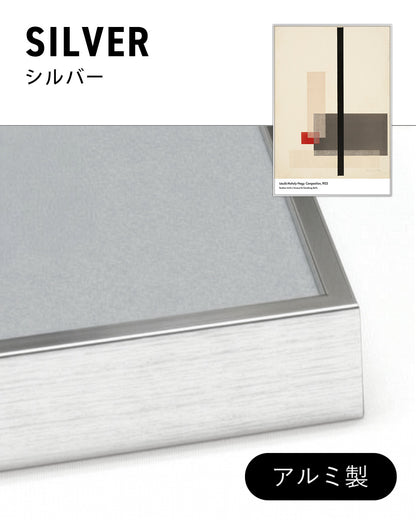 【限定セット】Composition Poster (1923)アートポスター【László Moholy-Nagy│ラースロー・モホイ＝ナジ】（100×69cm）