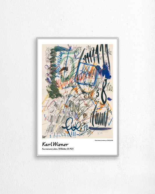 【限定セット】Aus meinem Leben, 50 Blätter IX Poster (1923)アートポスター【Karl Wiener│カール・ウィーナー】（100×69cm）