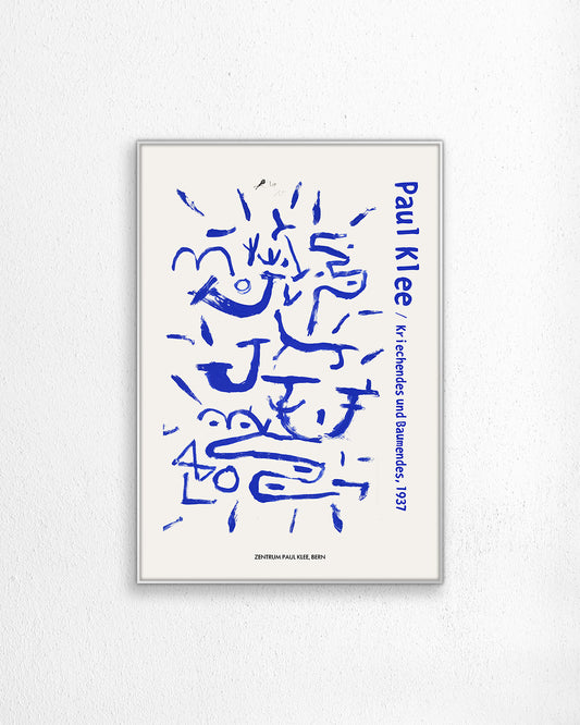 【限定セット】Kriechendes und Baumendes Poster (1937)アートポスター【Paul Klee│パウル・クレー】（100×69cm）