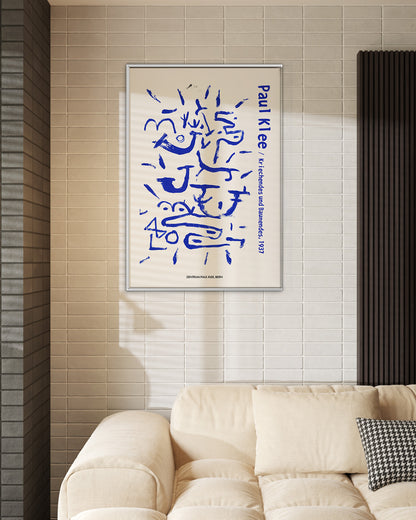 【限定セット】Kriechendes und Baumendes Poster (1937)アートポスター【Paul Klee│パウル・クレー】（100×69cm）