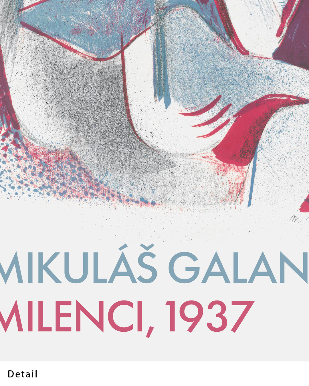 【限定セット】Milenci Poster (1937)アートポスター【Mikuláš Galanda│ミクラーシュ・ガランダ】（100×69cm）
