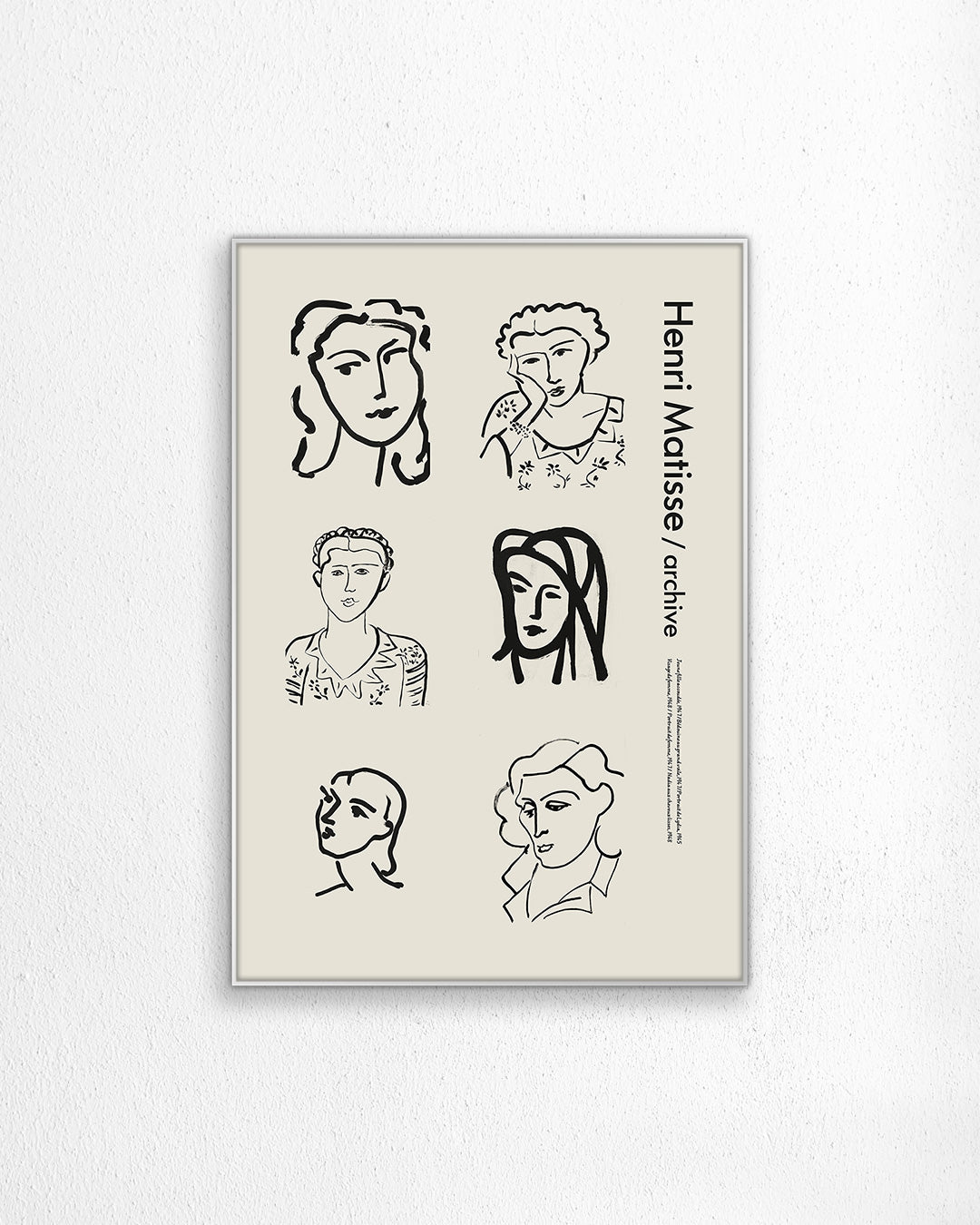 【限定セット】Archive Portrait Posterアートポスター【Henri Matisse│アンリ・マティス】（100×69cm）