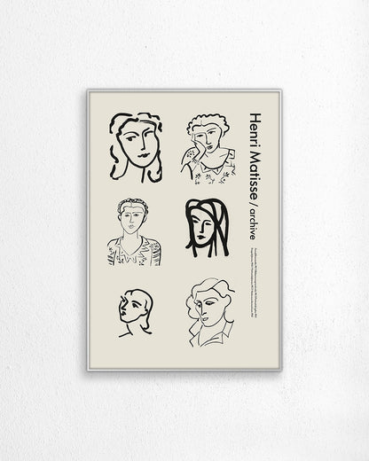 【限定セット】Archive Portrait Posterアートポスター【Henri Matisse│アンリ・マティス】（100×69cm）