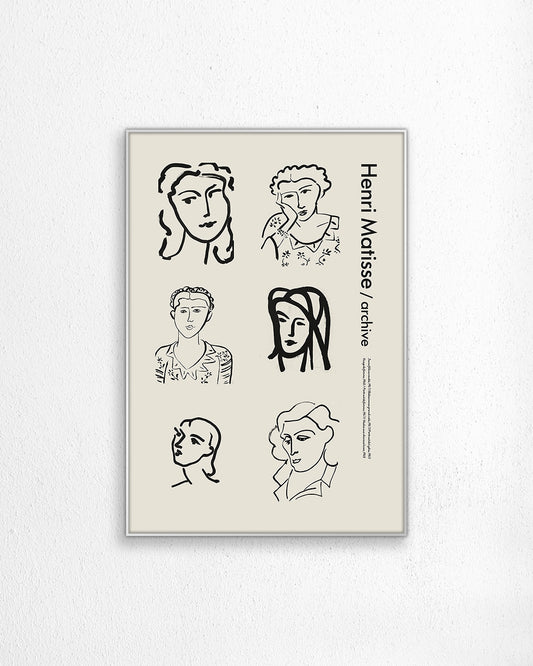 【限定セット】Archive Portrait Posterアートポスター【Henri Matisse│アンリ・マティス】（100×69cm）