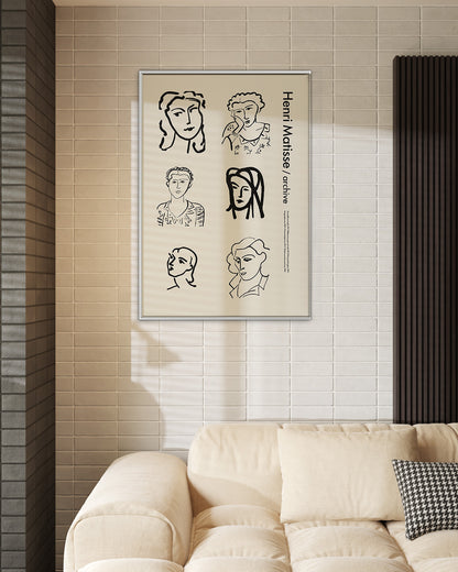 【限定セット】Archive Portrait Posterアートポスター【Henri Matisse│アンリ・マティス】（100×69cm）